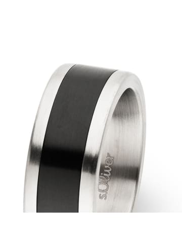 Ring in Silber/ Schwarz