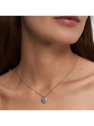 s.Oliver Srebrny naszyjnik z zawieszką - dł. 47 cm