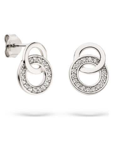 s.Oliver Silber-Ohrstecker mit Edelsteinen