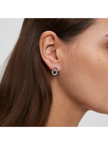 s.Oliver Silber-Ohrstecker mit Edelsteinen