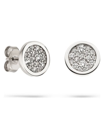 s.Oliver Zilveren oorstekers met edelstenen