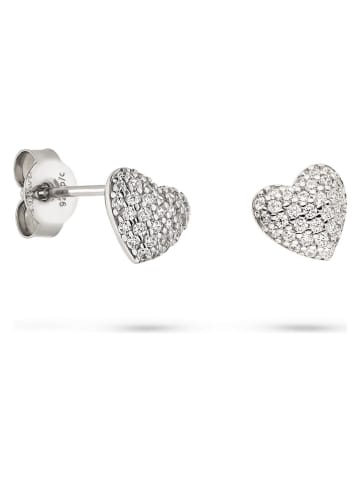 s.Oliver Zilveren oorstekers met edelstenen