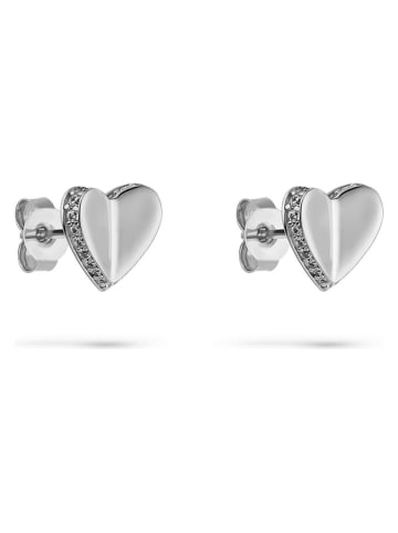 s.Oliver Zilveren oorstekers met edelstenen