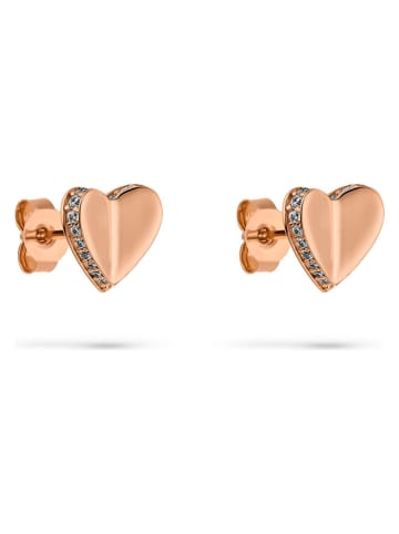 s.Oliver Srebrne kolczyki-wkrętki z cyrkoniami