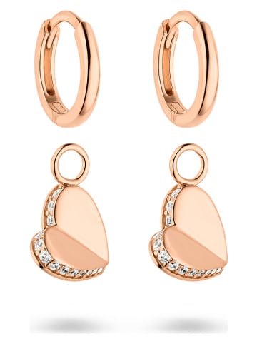 s.Oliver Zilveren creolen met edelstenen