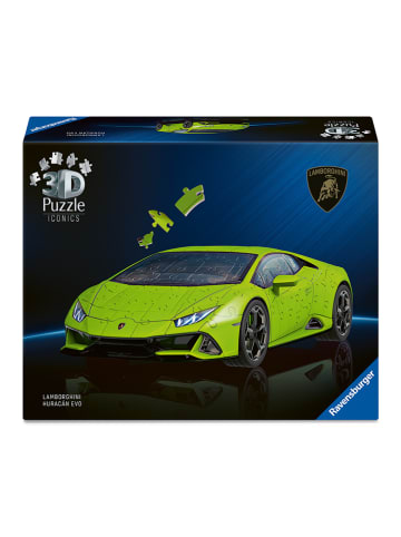 Ravensburger 108-delige 3D-puzzel "Iconics: Lamborghini Huracán EVO"- vanaf 8 jaar