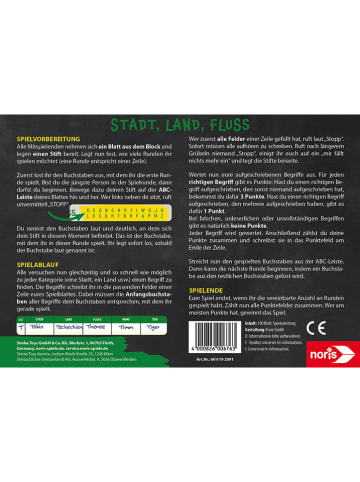 Noris Spielblock "Stadt, Land, Fluss" - ab 8 Jahren