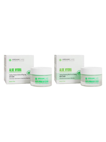 Argani Care 2tlg. Gesichtspflege-Set "Aloe Hydra", je 50 ml