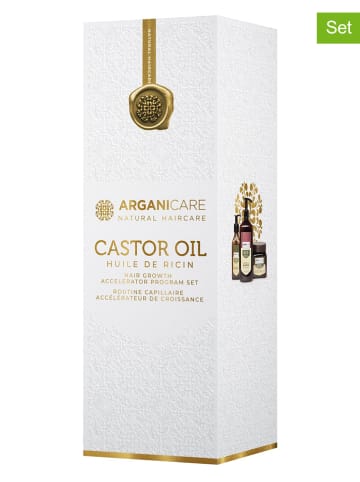 Argani Care 3-częściowy zestaw do włosów "Trio Box - Castor oil"