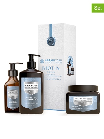 Argani Care 3tlg. Haarpflege-Set: "Trio Box - Restoring and Fortifying - Biotine"