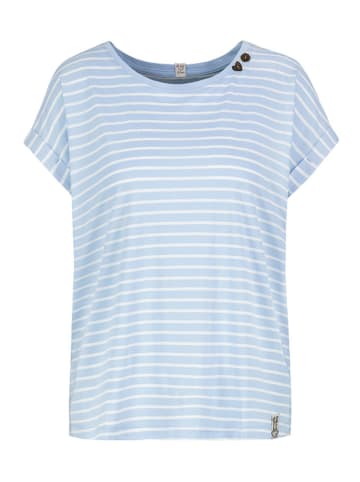 Sublevel Shirt in Hellblau/ Weiß