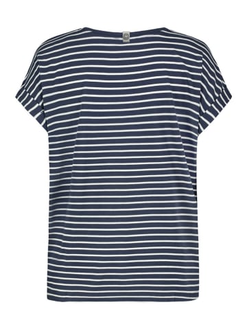 Sublevel Shirt in Dunkelblau/ Weiß