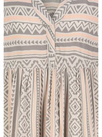 Sublevel Kleid in Grau/ Orange