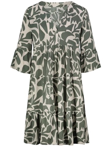 Sublevel Jurk donkergroen/wit