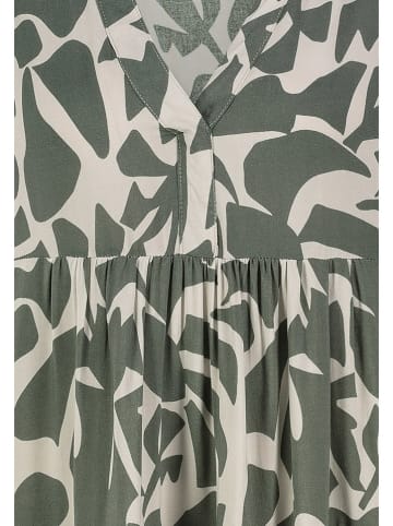 Sublevel Jurk donkergroen/wit