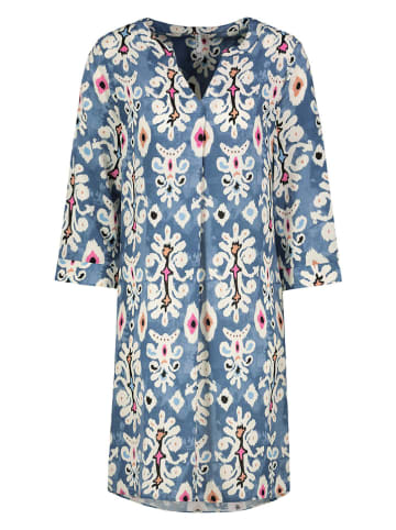 Sublevel Kleid in Blau/ Creme