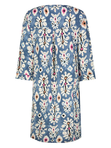 Sublevel Kleid in Blau/ Creme