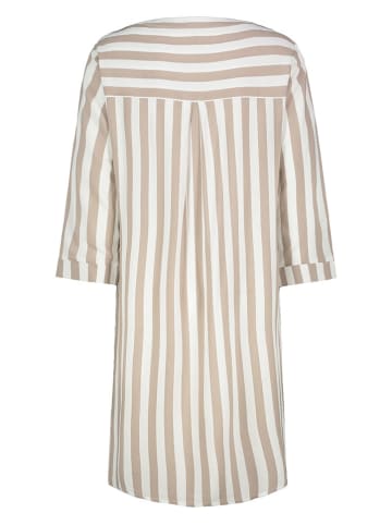 Sublevel Kleid in Beige/ Weiß