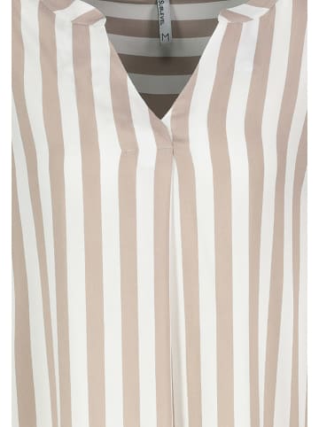 Sublevel Kleid in Beige/ Weiß