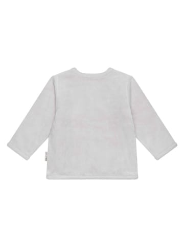 Steiff Cardigan in Grau/ Weiß