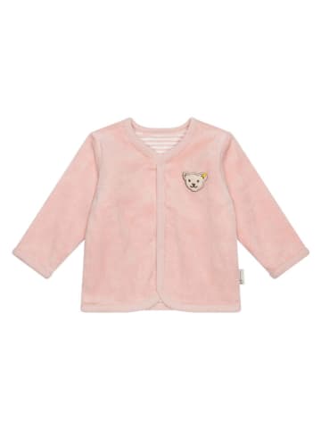 Steiff Cardigan in Rosa/ Creme