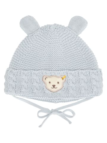 Steiff Czapka w kolorze błękitnym