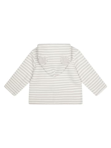 Steiff Cardigan in Grau/ Weiß