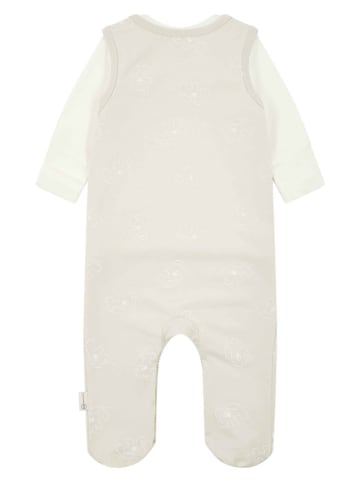 Steiff 2tlg. Strampler-Set in Beige/ Creme