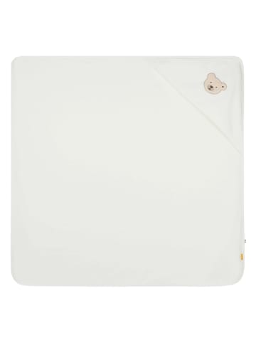 Steiff Kapuzenbadetuch in Creme - (L)100 x (B)100 cm