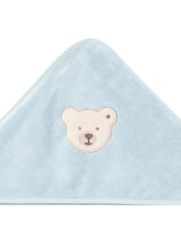 Steiff Badcape lichtblauw - (L)100 x (B)100 cm