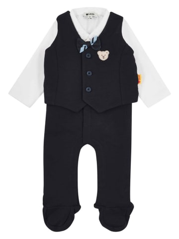 Steiff Strampler in Schwarz/ Weiß