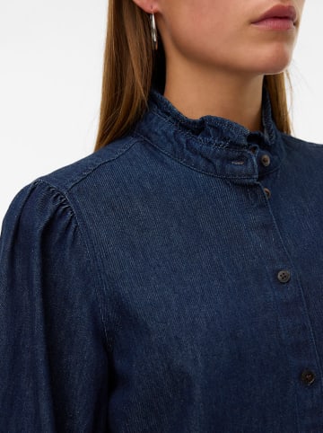 Vero Moda Bluzka dżinsowa w kolorze granatowym