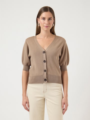 YAS Cardigan in Hellbraun