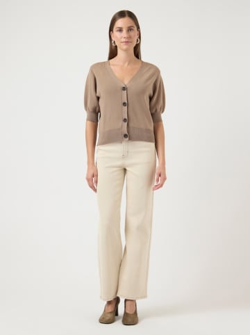 YAS Cardigan in Hellbraun