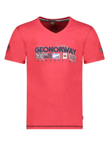 Geographical Norway Shirt "Jouky" in Rot