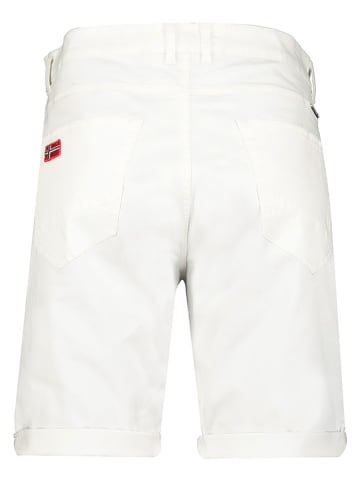 Geographical Norway Szorty "Pampelone" w kolorze białym