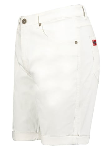 Geographical Norway Szorty "Pampelone" w kolorze białym
