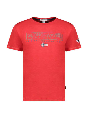 Geographical Norway Shirt "Jasic" in Rot