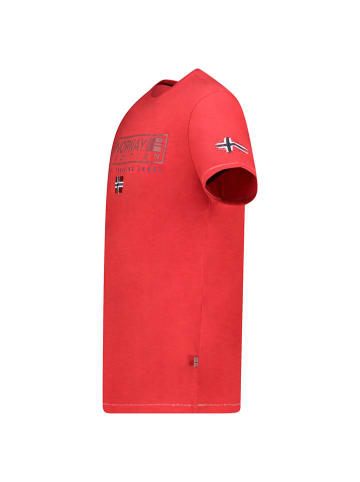 Geographical Norway Koszulka "Jasic" w kolorze czerwonym