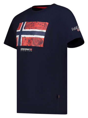 Geographical Norway Shirt "Palm" in Dunkelblau