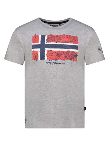 Geographical Norway Shirt "Palm" in Grau