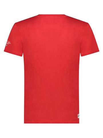 Geographical Norway Koszulka "Palm" w kolorze czerwonym