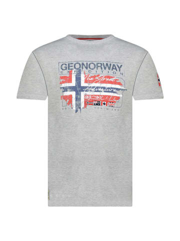 Geographical Norway Koszulka "Jrusty" w kolorze szarym