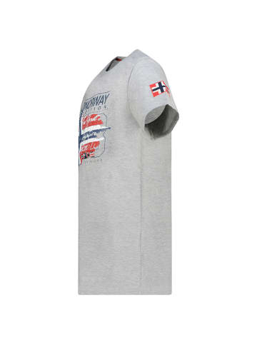 Geographical Norway Koszulka "Jrusty" w kolorze szarym