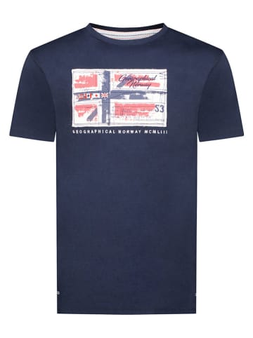 Geographical Norway Shirt "Jiname" donkerblauw