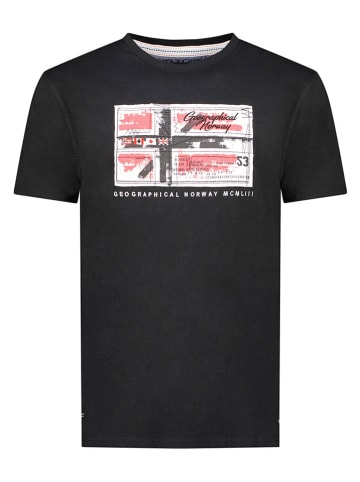 Geographical Norway Shirt "Jiname" in Schwarz