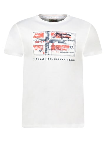 Geographical Norway Shirt "Jiname" in Weiß