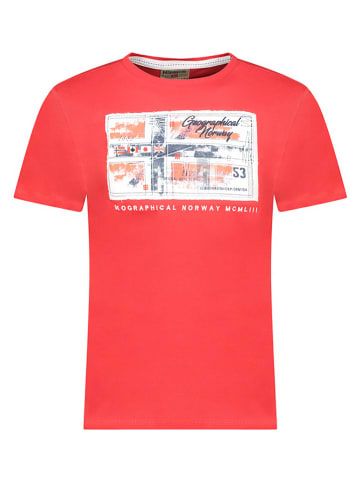 Geographical Norway Shirt "Jiname" in Rot