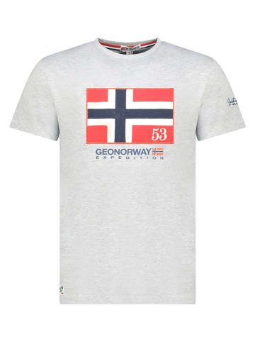 Geographical Norway Koszulka "Newflag" w kolorze białym