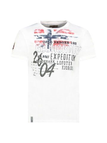 Geographical Norway Shirt "Jelegant" in Weiß